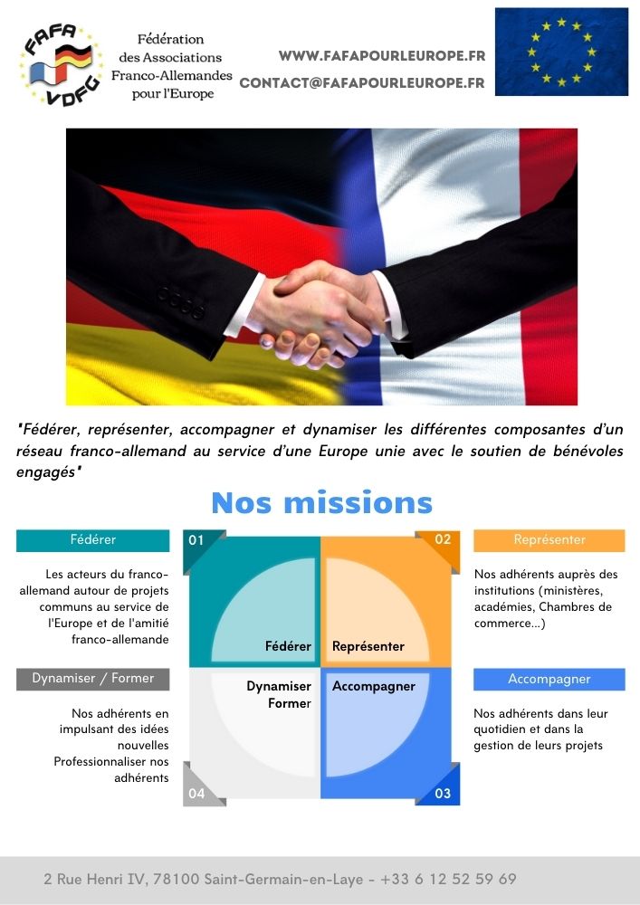 Nouvelle plaquette de la FAFA pour l’Europe